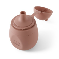 Παγούρι σιλικόνης  MB Yummy - Pink moka με στόμιο 150ml για βρέφη και παιδιά
