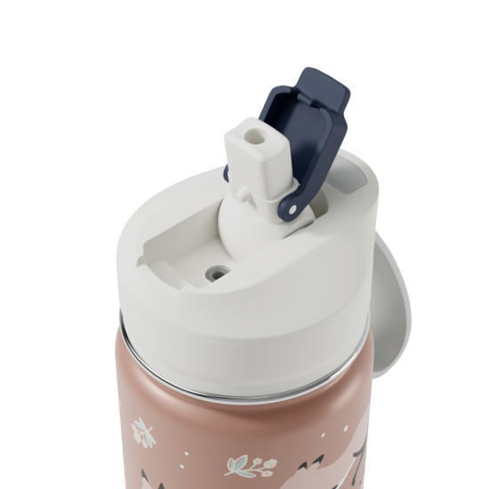Ισοθερμικό παγούρι με καλαμάκι Twisty cannelle Fox  300 ml