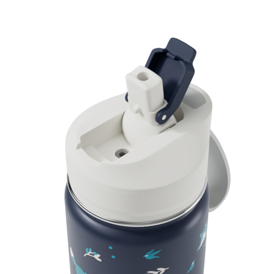 Ισοθερμικό παγούρι με καλαμάκι MB Twisty - Wolf  300ml