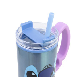 Θερμός  Παγούρι Stitch Aloha με Χερούλι 770ml 