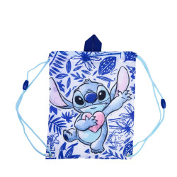 Σακίδιο Πλάτης Drawstring Stitch Blue Leaves
