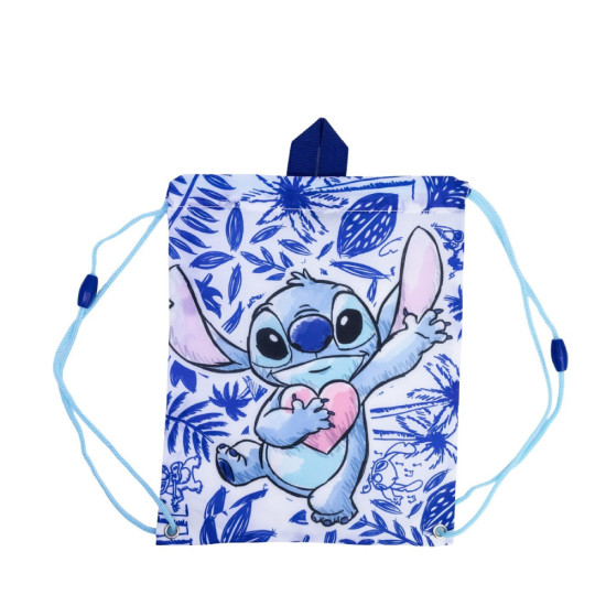 Σακίδιο Πλάτης Drawstring Stitch Blue Leaves