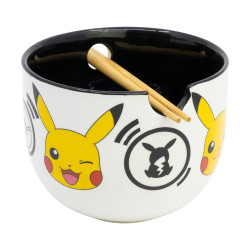 Μπολ Κεραμικό Pokémon Black Logos με Chopsticks