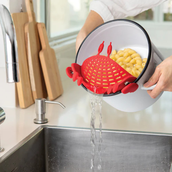 Σουρωτήρι Σιλικόνης με Κλιπ Crabby Clip-On Strainer
