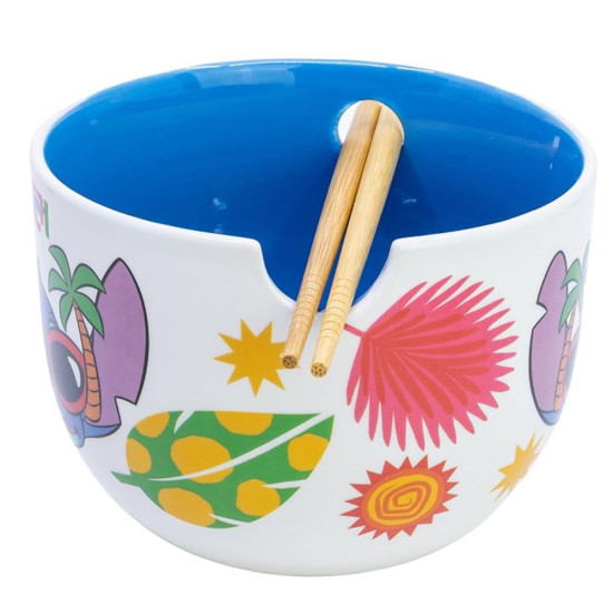 Κεραμικό μπολ Ramen με Chopsticks Stitch Sunny Leaves 