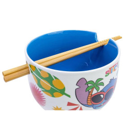 Κεραμικό μπολ Ramen με Chopsticks Stitch Sunny Leaves 