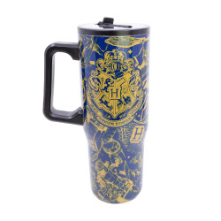 Θερμός Κούπα  Harry Potter Magic & Mayhem XL από Ανοξείδωτο Ατσάλι με Καλαμάκι 920ml