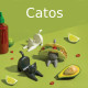 Βάση για Tacos (Σετ 3 Τεμαχίων) Catos