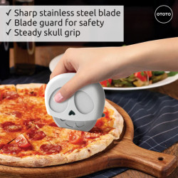 Κόφτης πίτσας σε σχήμα νεκροκεφαλής  Slice Reaper
