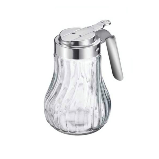 Γυάλινη Μελιέρα / Γαλατιέρα 280g με Inox Καπάκι