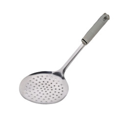 Κουτάλα Τρυπητή ρηχή Φ11 inox με πλαστική λαβή  